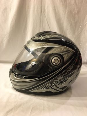 Photo Shark RSF2I Motorcycle Helmet - Silver/Black