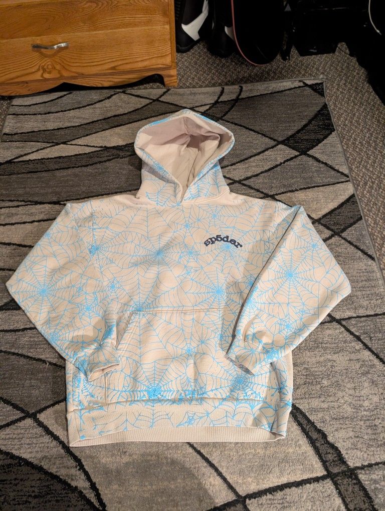 Heather Gray AOP Web Sp5der Hoodie