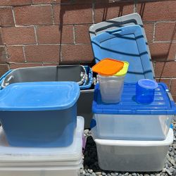 10 Assorted Sizes Storage Containers with Lids $20 For All 