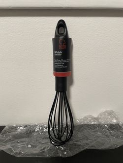 Chef Craft Whisk Premium Silicone Wire Black NEW Cooking 10.5 inch High Temp