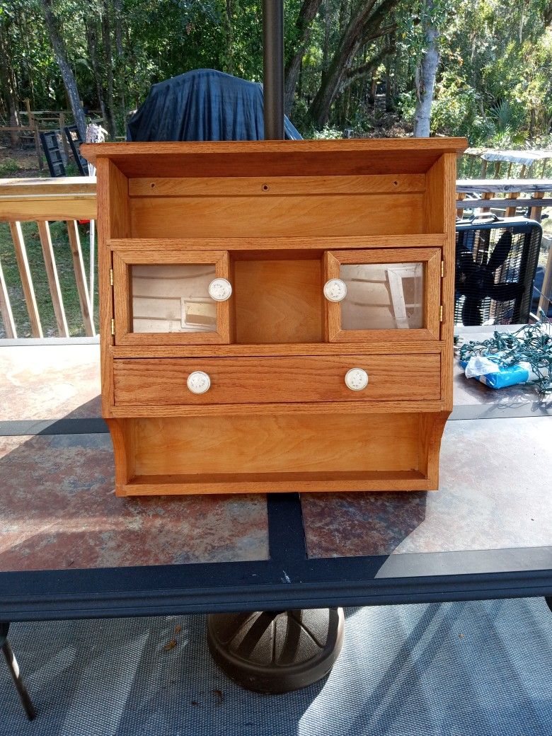 Wooden Hanging Cabinet/ Shelf