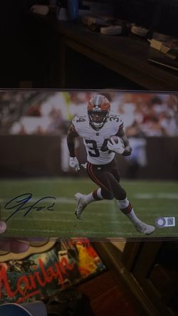 Cleveland Browns Jerome Ford #34 Signed 8x10 Photo