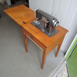 Vintage Sears Kenmore Sewing Machine & Cabinet
