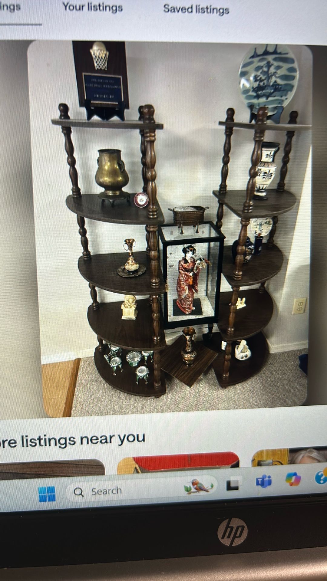 Corner Wooden Shelf 