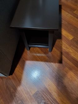 Small coffee table real wood dark brown