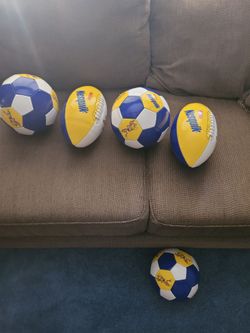 Brand new Soccer Balls & Footballs. $4.00ea.
