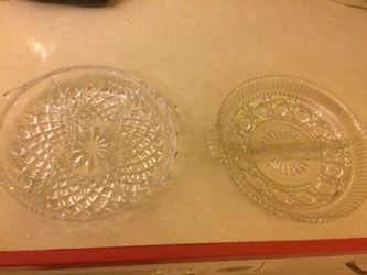 Two serving plates ( or large ashtrays)!