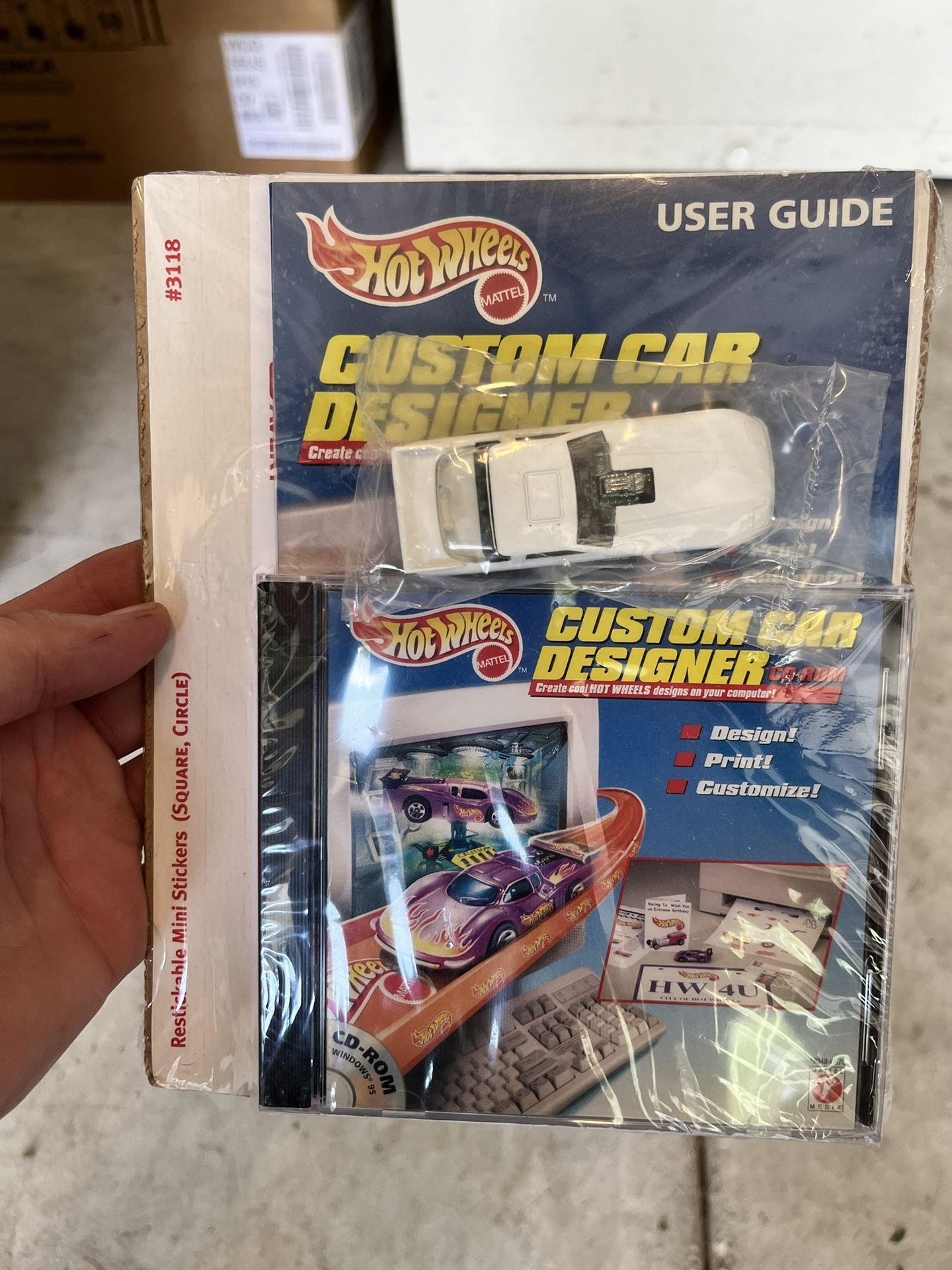 Hot Wheels Custom Car Designer CD-Rom - Sealed - Funny Car