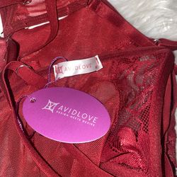 4 Piece Garter Floral Lace Bra and Panty Sets