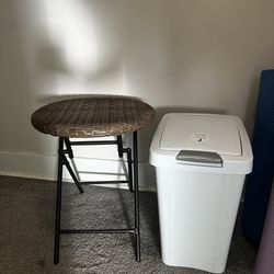 Combo Deal Of A Bed Bath Beyond Stool And Trash Can 