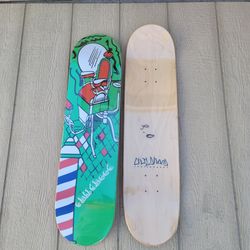 SKATEBOARD DECK CHILDHOOD BARBER SIZE 7.5  7.75  AND  8.0 RETAIL AND WHOLESALE