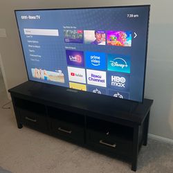 “65” inch Roku TV and TV Stand/Dresser