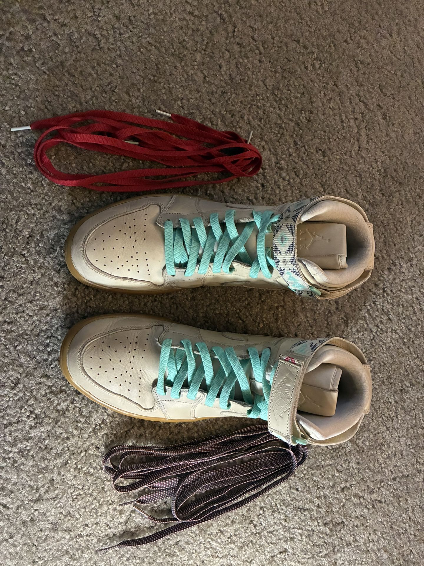 Nike Air Jordan Size 11 High Top With The Strap