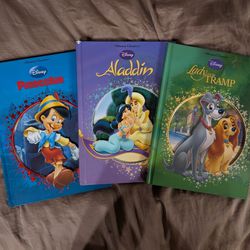 3 Disney Classics Large Hardcover Books