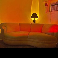 Vintage Curved Sofa
