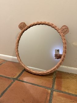 Bear Ear Pink Mirror