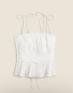 J Crew Clio top in textured gauze - M