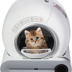 Self Cleaning Cat Litter Box with Real-time Monitoring and Automatic Cleaning for Multi-Cat Households Smart Pet Toilet with Mobile App Control