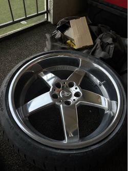 OBO 4 FRESHLY POLISHED rare Hamann HM02 wheels with tires