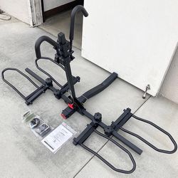 (Brand New) $99 Heavy-Duty (2 Bike Rack) Wobble Free Tilt Electric Bicycle Carrier 160 lbs Max, 2” Hitch