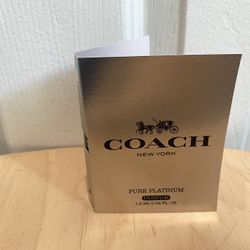 Coach Pure Platinum PARFUM Sample Spray 0.04oz, 1.2ml 
