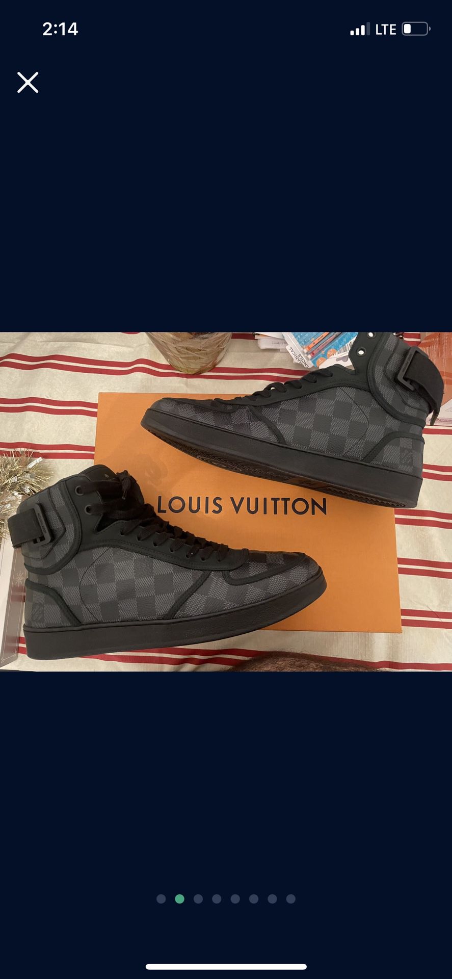 Louis Vuitton Rivoli sneakers blue denim Lv print sz 9 1/2 uk 10 1/2 us for  Sale in South Gate, CA - OfferUp