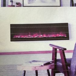 60 in. Wall Mount Electric Fire Place 