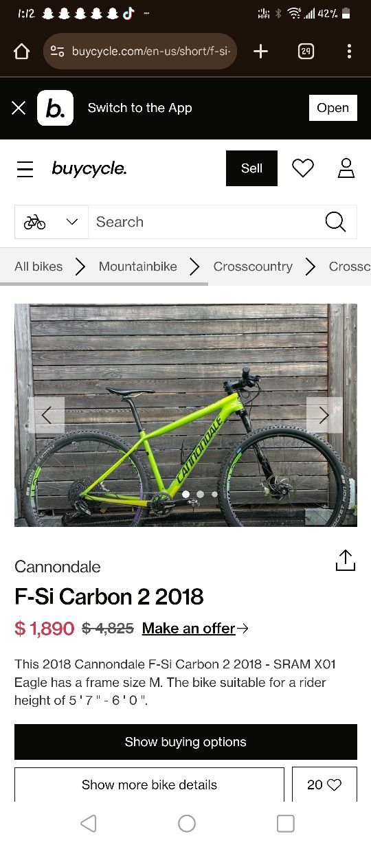 Brand New Cannondale 27.5 18 Gear