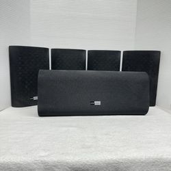 rolk Olsen Home Theater Surround Five Piece Speaker System-TESTED-All Speakers Working Fine-a lot of speaker for the price-Demo Available 