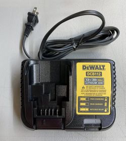 Dewalt GENUINE DCB112 12V-20V MAX Lithium Battery Charger,For Drill,Saw 20 volt