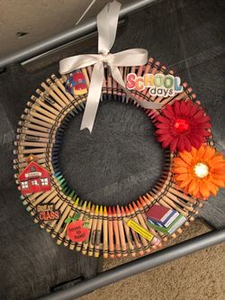 Wreath Back To School Wreath