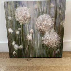 Square Floral Wall Art, 24x24