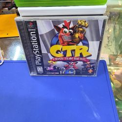 CTR Crash Team Racing Sony PlayStation 1 PS1 CIB Complete TESTED Black Label