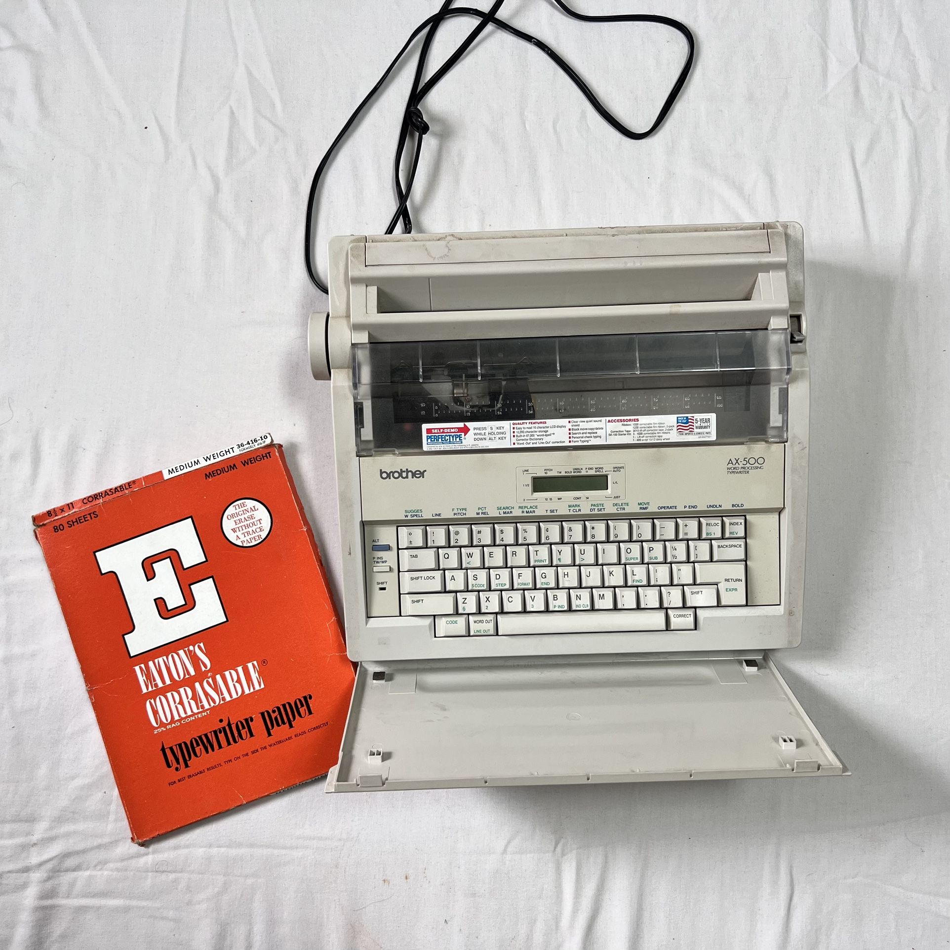 Brother AX-500 electric typewriter  