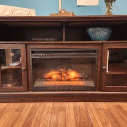 TV Console Fireplace