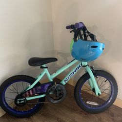Nishiki Durango 16” Racer Bike + Helmet