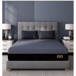 EGOHOME 10 Inch King Memory Foam Mattress for Back Pain, Cooling Copper Gel Bed in a Box, Foam Made in USA, CertiPUR-US Certified, Therapeutic Medium 