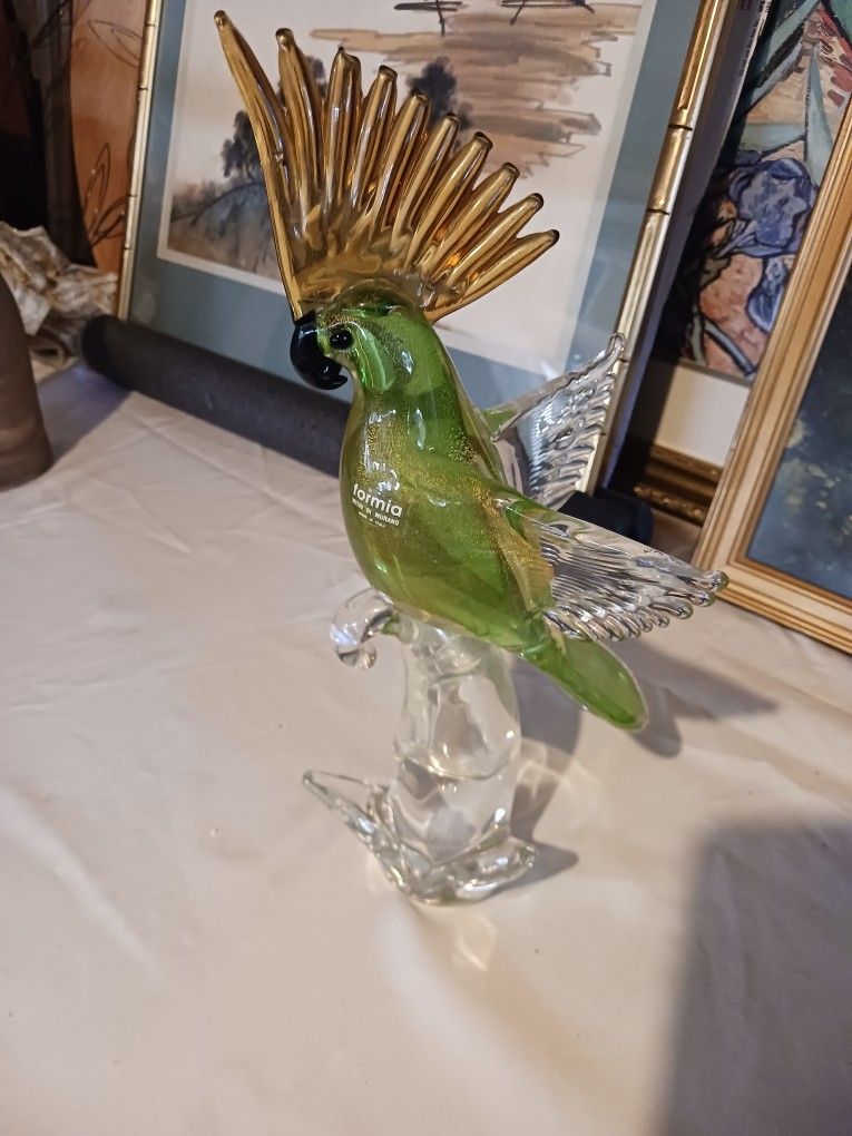 Murano Glass Parrot