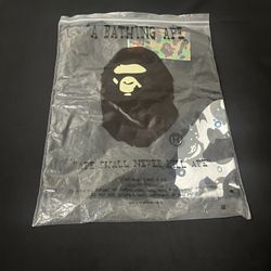 BLACK BAPE SHIRT SIZE L