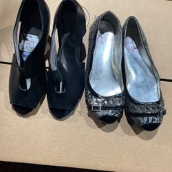 Two Pair Of Dressed Shoes One With Hight Hills And One Low  Size 8 1/2 