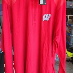 Men's 2XL WISCONSIN BADGERS UA 1/4 ZIP