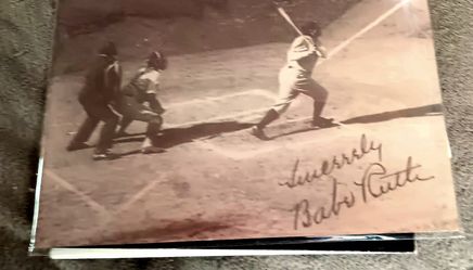 Signed BABE RUTH 