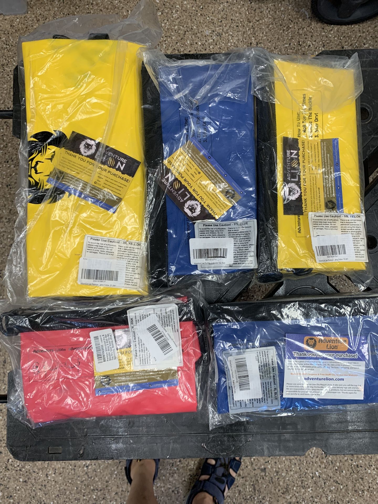 Dry Bags Assorted Sizes