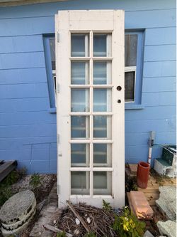 Vintage Solid Wood French Doors 30x89 – $100 Each