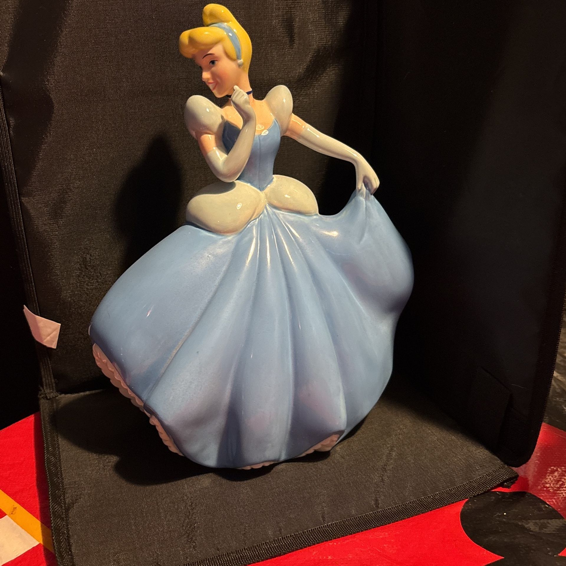 Disney Rare Cinderella Ceramic Collectible Money Box Piggy Bank Figure