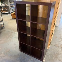 (In Store) Dark Brown Storage Cube Shelf