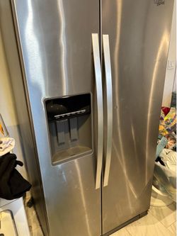 Whirlpool stainless steel fridge