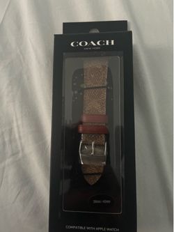 Coach straps for Apple Watch