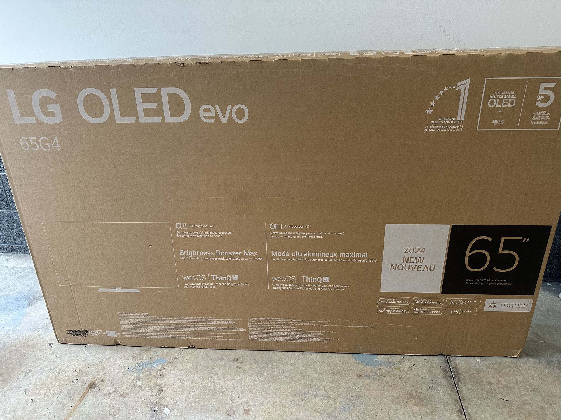 Brand New LG G4 OLED EVO 65 Inch