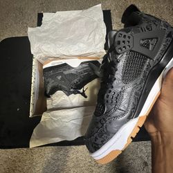 air jordan 4 retro laser black gum